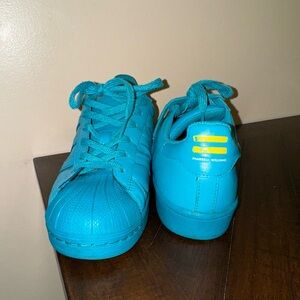 Pharrell Williams X ADIDAS  Superstar 'Supercolor' Pack Lab Blue‎ Green 6.5